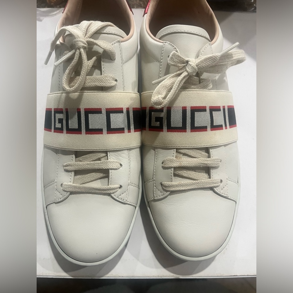 Authentic Gucci Ace Stripe Sneakers